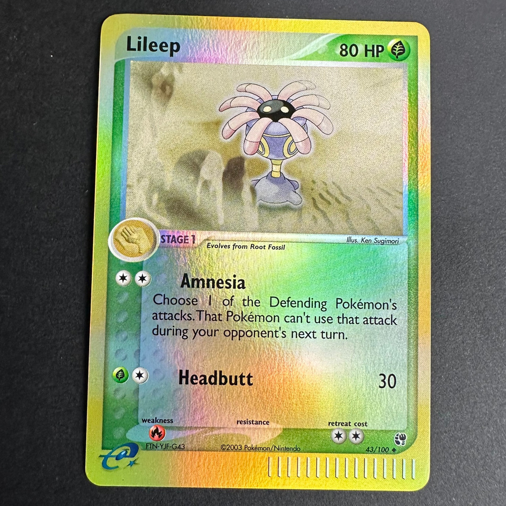 Pokemon TCG Lileep 43/100 EX Sandstorm Uncommon Reverse Holo NM